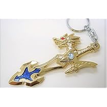 剣 龍 ドラゴン キーホルダー ストラップ 6個セット Amazon.co.jp: 【2本セット 銀＆黒】 ドラゴン剣キーホルダー 龍